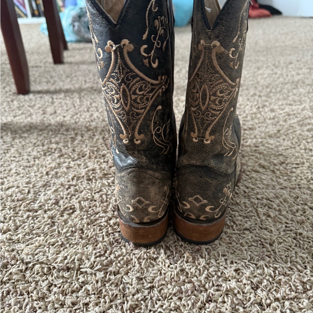CIRCLE G SQUARE TOE WOMANS BOOT - Picture 4 of 8